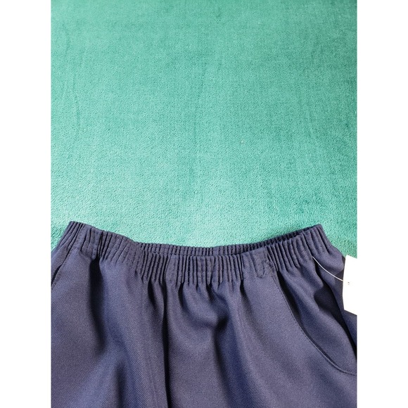 VINTAGE Michel Laurence Pants Sz 14 Blue Elastic Waist Ladies Made in USA NWT - Picture 6 of 12